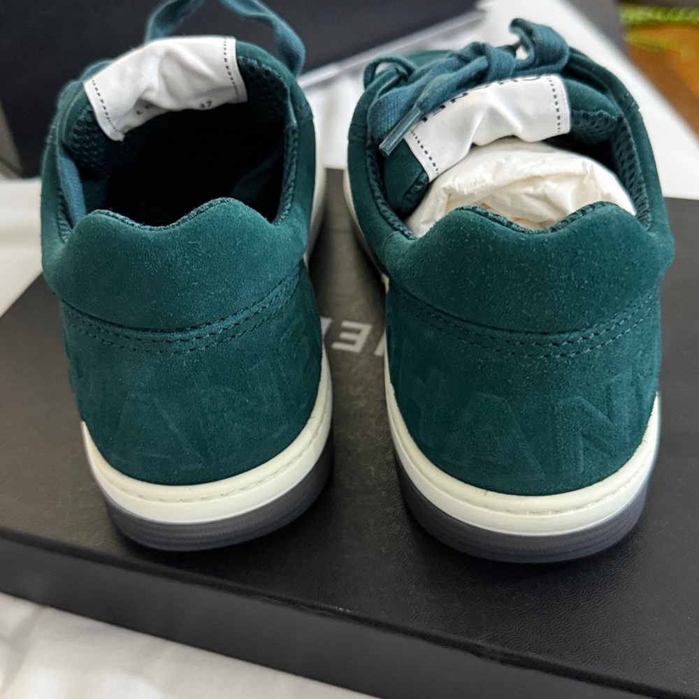 Chanel Sneakers 37 Green Suede Sneakers NIB - Picture 3 of 7